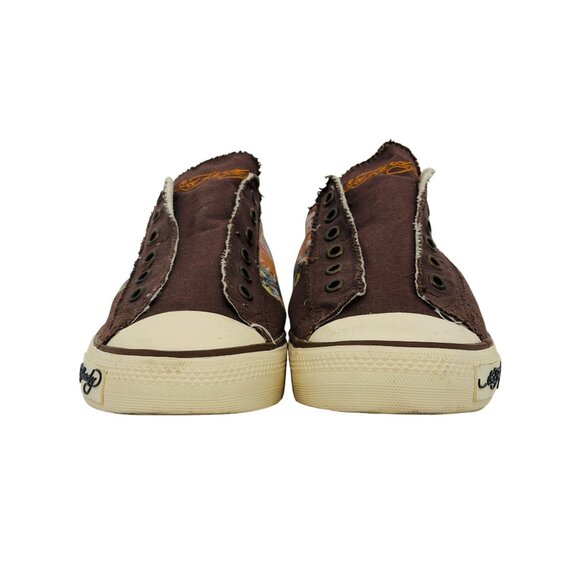 Vtg Y2K Ed Hardy Tattoo Canvas Sneakers | Streetwear Grunge Skater McBling Indie - Picture 10 of 16